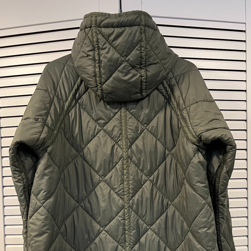ZARA Olive/ Green Oversized Quilted Coat /Puffer Small - Picture 2 of 6